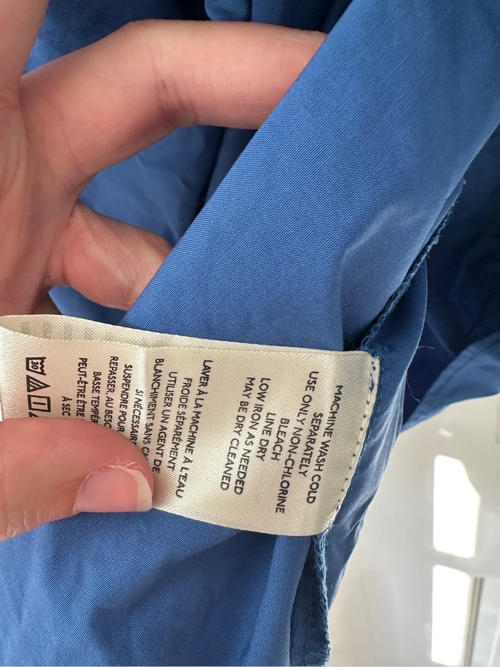 Free People Blue Indigo Deserted Island Mini Dress with Pockets Size Extra Small